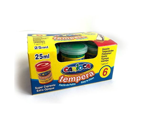 Világoszöld tempera tégelyben 6x35gr - Carioca