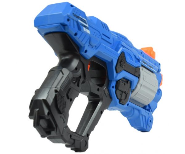 Swift Launcher: Forgótáras manuális szivacslövő fegyver töltényekkel és céltáblával 32cm