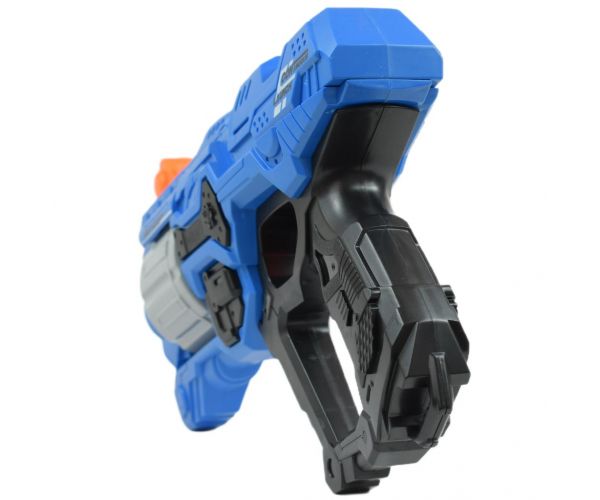 Swift Launcher: Forgótáras manuális szivacslövő fegyver töltényekkel és céltáblával 32cm