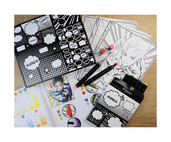 Sycomore Artissimo Manga színező - Fiú hősök