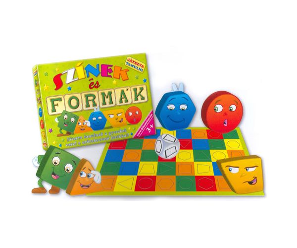 Színek és formák készségfejlesztő társasjáték - D-Toys