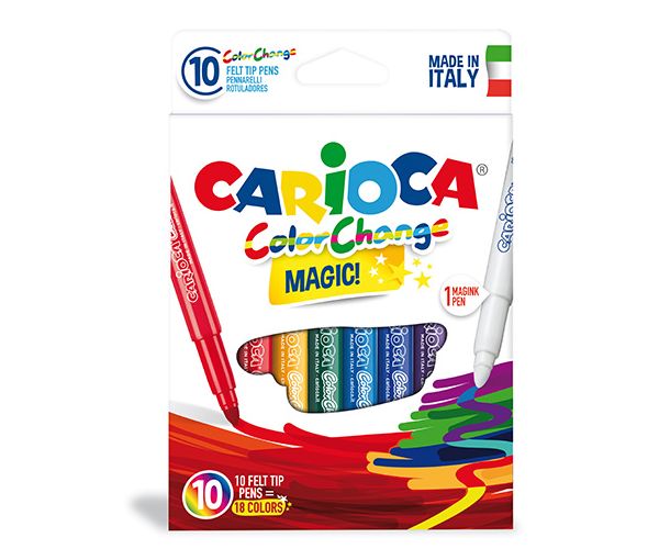 Színváltós filctoll készlet 9+1db - Carioca