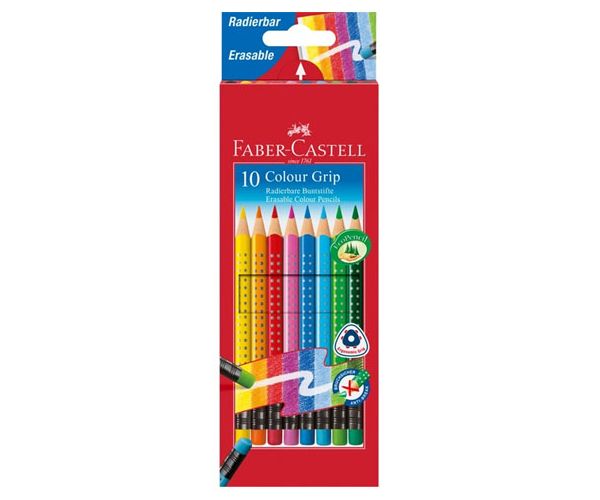 Színes ceruza 10db-os szett radírvéggel - Faber-Castell