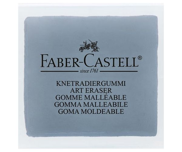Faber-Castell: Szürke gyurmaradír műanyag dobozban