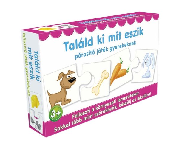 Találd ki mit esznek párosító játék