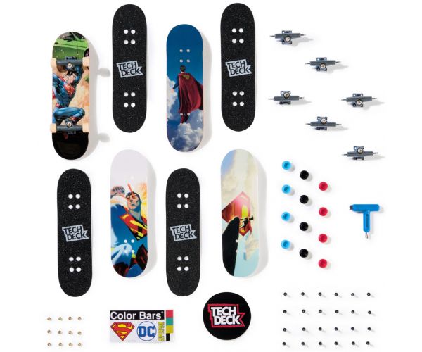 Tech Deck: Superman fingerboard 4db-os gördeszka szett - Spin Master