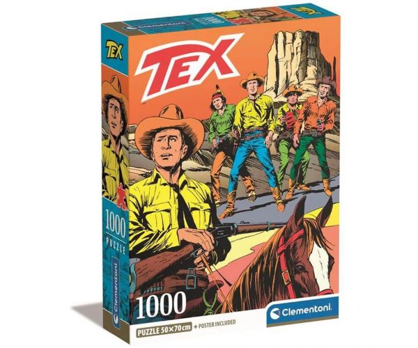 Tex 2 képregényes HQC 1000 db-os puzzle poszterrel - Clementoni