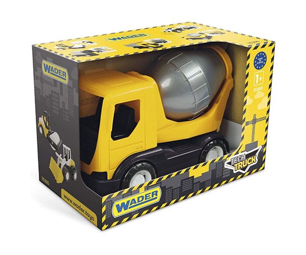 Tech Truck sárga betonkeverő mixer 23cm - Wader
