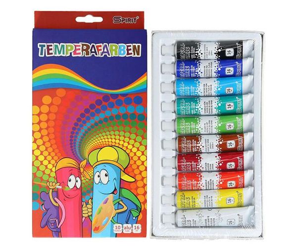 Színes tempera készlet 10x16ml