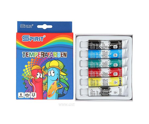 Színes tempera készlet 6x12ml