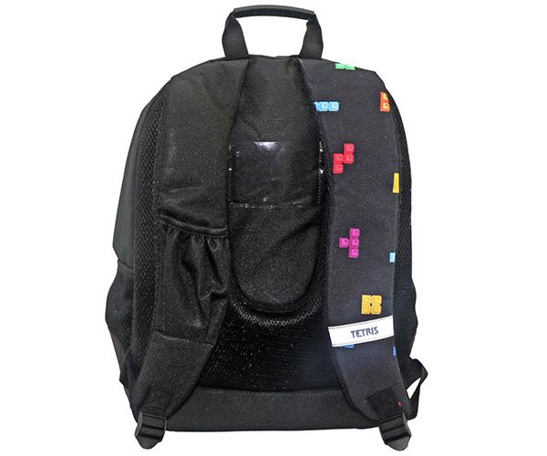 Tetris lekerekített iskolatáska, hátizsák 33x16x45cm