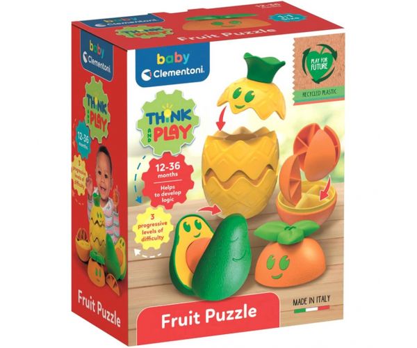 Think&Play Gyümölcs puzzle logikai játék - Clementoni