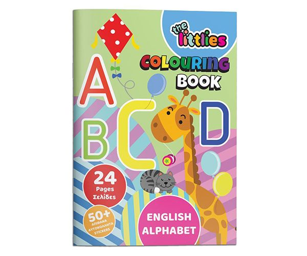 The Littlies: ABC színező 24 oladalas 50 matricával A4