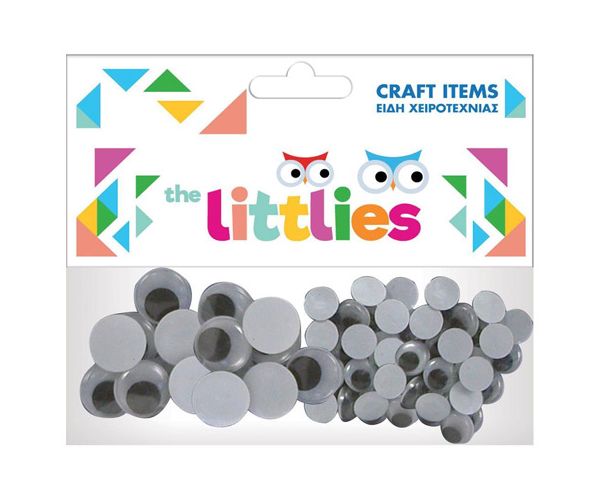 The Littlies: Műanyag szemek 40 db-os szett 20x15mm és 20x20mm-es méretben