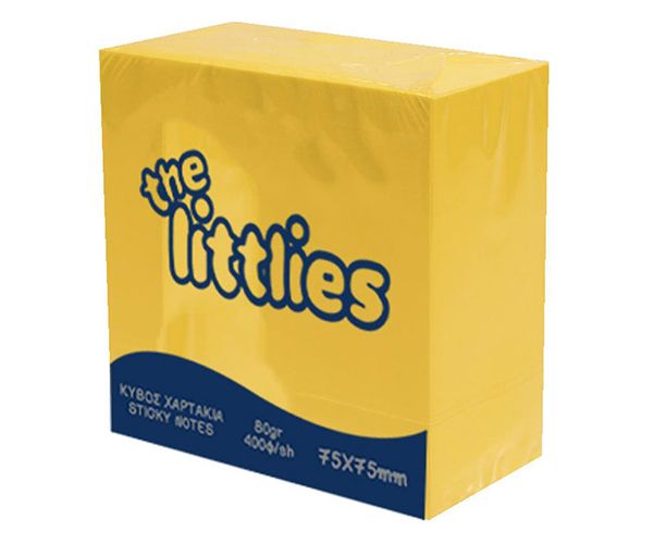 The Littlies: Sárga színű 400 lapos jegyzettömb 75x75mm
