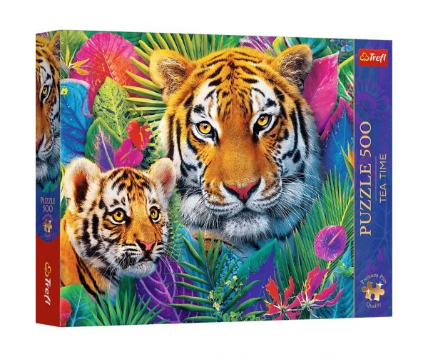 Tigrisek a dzsungelben 500db-os Prémium plusz puzzle - Trefl