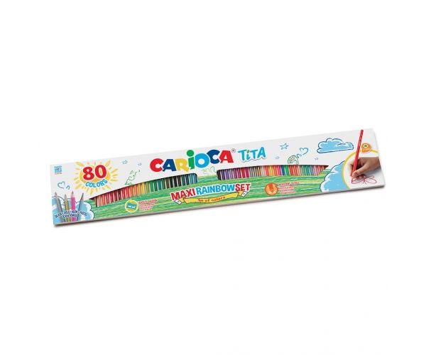 Tita Maxi Rainbow 80db-os színes ceruza szett - Carioca