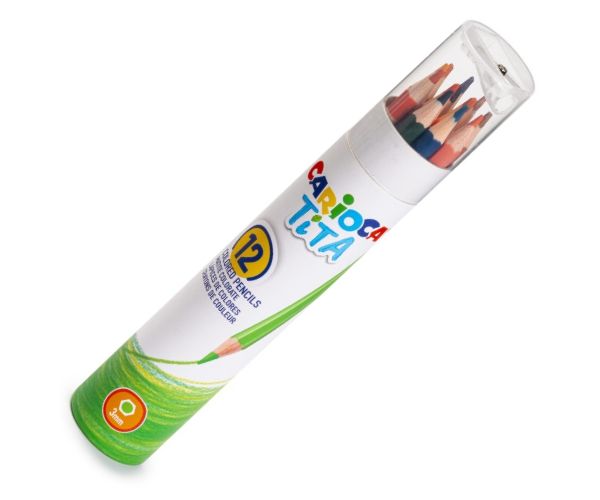 Tita 12db-os színes ceruza szett henger tokban - Carioca