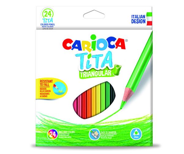 Carioca: Tita háromszög színes ceruza 24db-os