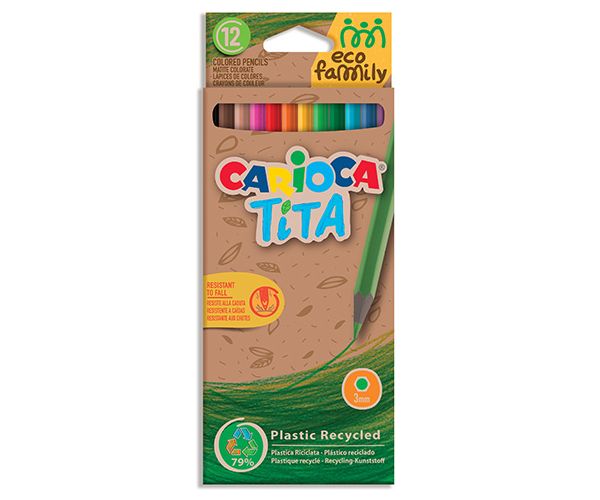Tita Eco Family színes ceruza 12db-os szett - Carioca