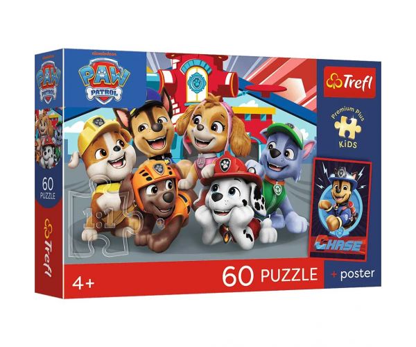 Mancs Őrjárat 60db-os prémium plusz kids puzzle poszterrel - Trefl