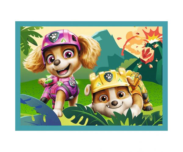 Mancs őrjárat kalandok a dinók szigetén 4 az 1-ben puzzle szett - Trefl