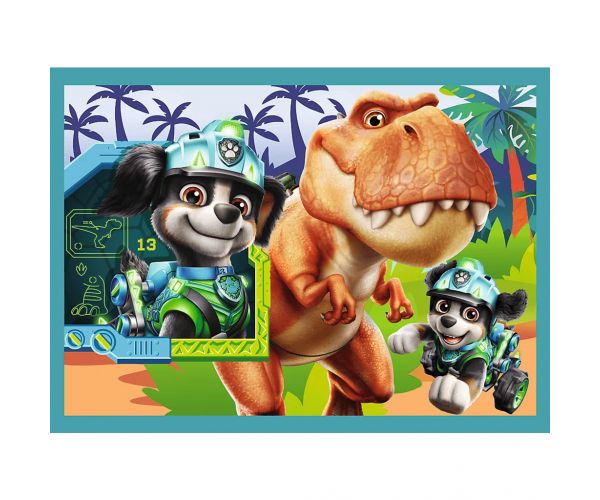 Mancs őrjárat kalandok a dinók szigetén 4 az 1-ben puzzle szett - Trefl