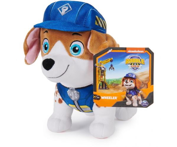 Mancs őrjárat: Rubble és csapata Wheeler plüss 19cm - Spin Master