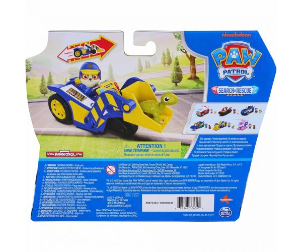 Mancs Őrjárat: Search & Rescue Hátrahúzható Rubble járgánya figurával - Spin Master