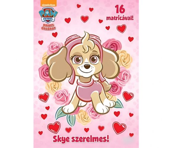 Mancs őrjárat: Skye szerelmes! színező füzet matricákkal
