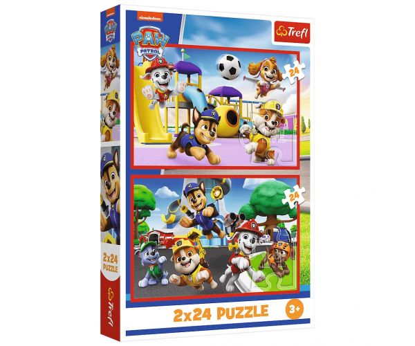 Mancs Őrjárat egy játékos nap 2x24db-os puzzle - Trefl