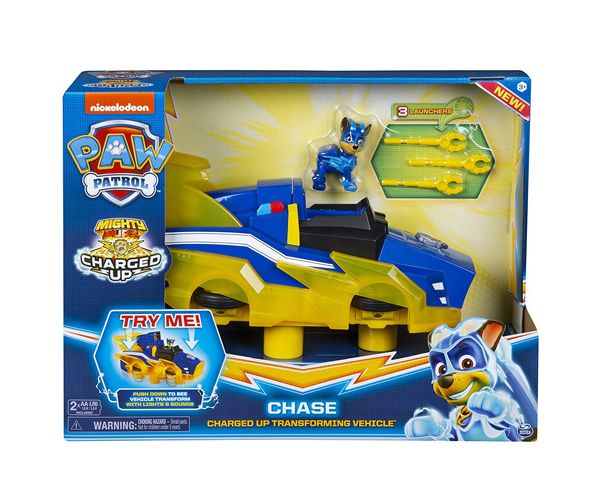 Mancs Őrjárat Mighty Pups: Chase Deluxe járgánya fénnyel és hanggal - Spin Master