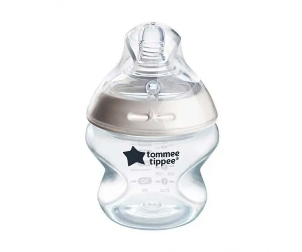 Tommee Tippee: Closer To Nature átlátszó cumisüveg 150ml (0 hó+)
