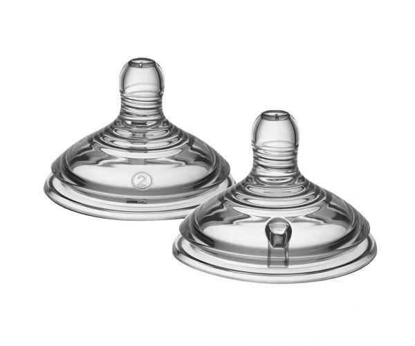 Tommee Tippee: Closer to Nature közepes folyású cumisüveg cumi 2db (3 hó+)