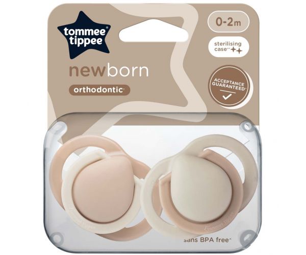 Tommee Tippee: Newborn újszülött cumi 2db-os szett többféle változatban (0-2 hó)