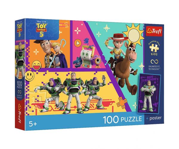 Toy Story 100db-os UFT puzzle poszterrel - Trefl