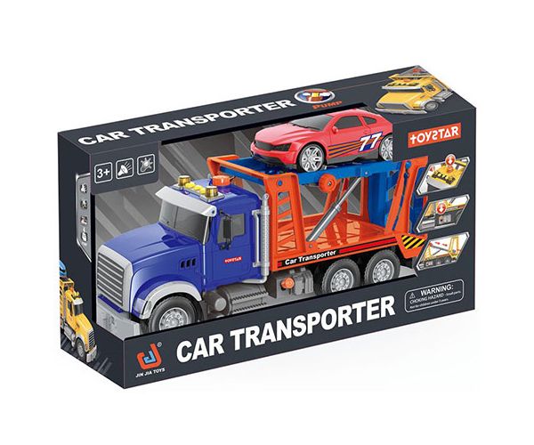 Toystar Autószállító kamion fénnyel és hanggal 36cm
