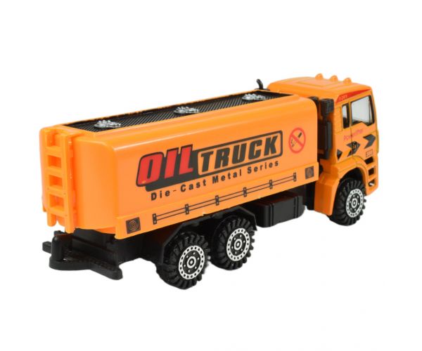 Truck: Fém építőipari járművek többféle változatban 19cm