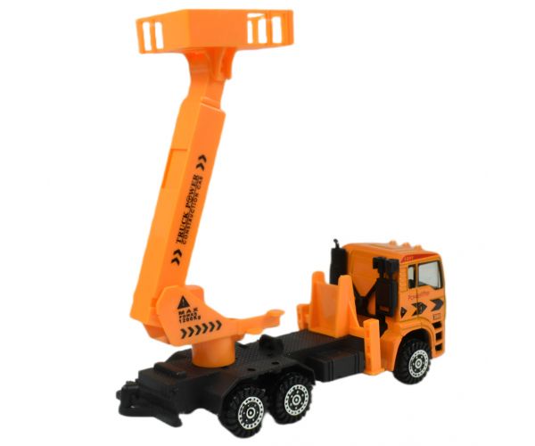 Truck: Fém építőipari járművek többféle változatban 19cm