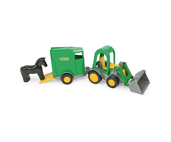 Homlokrakodós traktor lovas utánfutóval 41cm - Wader
