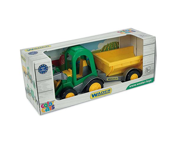 Homlokrakodós traktor utánfutóval 38cm - Wader
