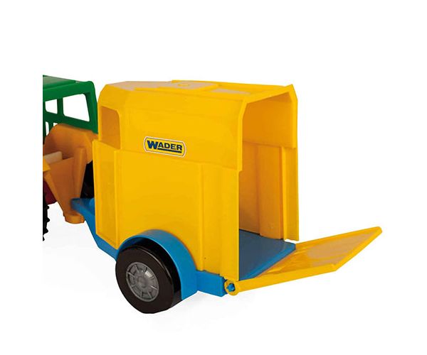 Traktor lovas utánfutóval 38cm - Wader
