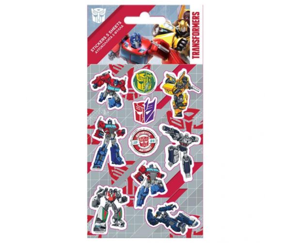 Transformers öntapadós matrica szett 8x12cm-es íven 5db