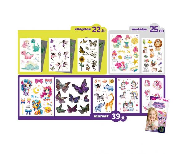 TyToo: Cuties & Beauties Tetoválás Matrica Szett