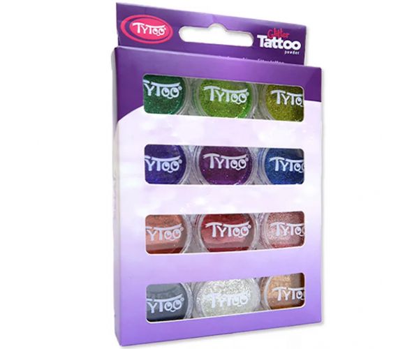 TyToo: Alapszínek csillámpor szett 12x2,5ml