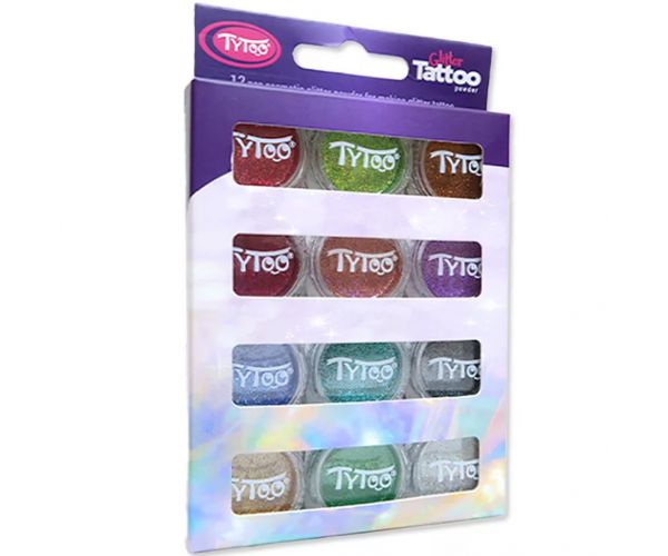 TyToo: Multi színek válogatása csillámpor szett 12x2,5ml