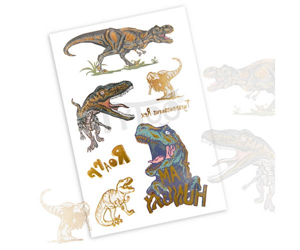 TyToo: Dinoszauruszos T-rex matrica tetoválás
