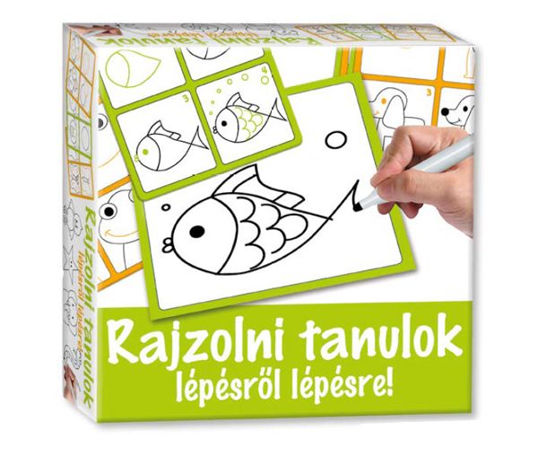 Rajzolni tanulok állatos fejlesztő játék