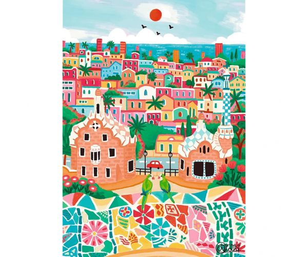 A színek művészete, Barcelona 1000db-os prémium puzzle - Trefl