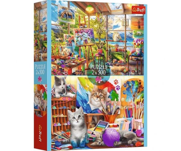 A festészet művészete 2x500db-os puzzle - Trefl
